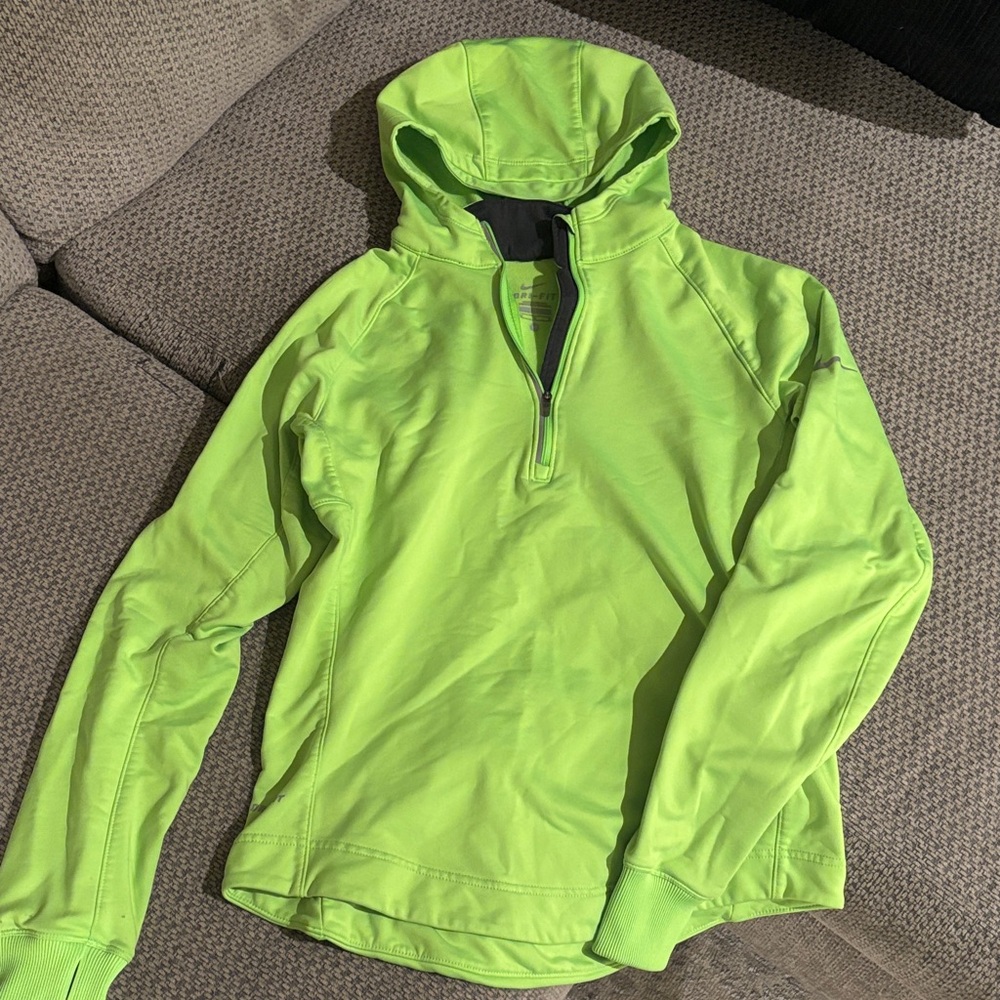 Nike Lime Green Dri-FIT Pullover